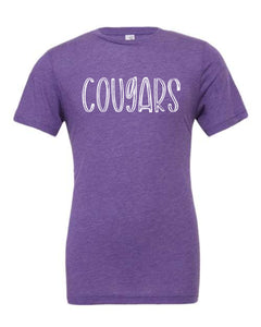 Cougars Sketch Font shirt