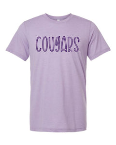 Cougars Sketch Font shirt