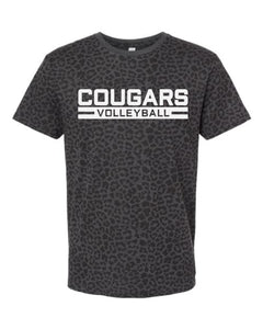 Cougars Volleyball Block Font Shirt