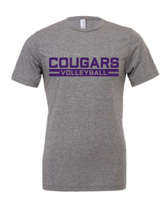 Cougars Volleyball Block Font Shirt