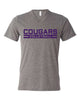 Cougars Volleyball Block Font Shirt