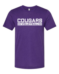 Cougars Volleyball Block Font Shirt