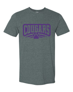 Cougars with Paw Print Shirt- Mens Styles