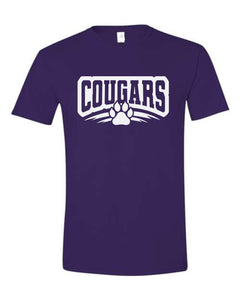 Cougars with Paw Print Shirt- Mens Styles