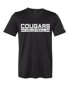 Cougars Volleyball Block Font Shirt- Mens Styles