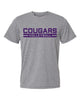 Cougars Volleyball Block Font Shirt- Mens Styles