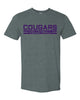 Cougars Volleyball Block Font Shirt- Mens Styles