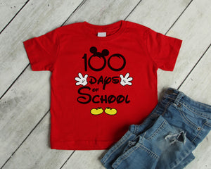 100 days  of school shirt Mickey shirt, 100 days of school shirt Disney