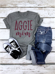 Aggie mom shirt, Texas A&M Aggie mom gift
