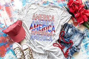America shirt, Ladies Patriotic shirt, 4th of July Shirt
