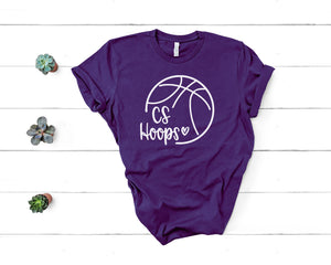 CS Hoops Heart Basketball Shirt