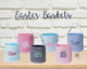Monogrammed Easter Basket, Personalized Seersucker Easter Basket