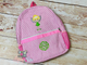 Girls Seersucker Preschool Backpack with Fairy Princess Applique