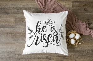 Easter pillow Cover, He is Risen pillow, Spring Pillow Cover, Farmhouse Decor, Easter Pillow, Spring Home Decor, Christian home decor
