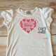 Valentines day shirt, Scroll Heart with name shirt, toddler or girl shirt