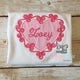Valentines day shirt, Scroll Heart with name shirt, toddler or girl shirt