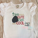 Too cute for coal girl shirt, Christmas shirt, toddler or little girl shirt, Santa Shirt