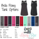 My head says gym but my heart says TACOS Bella Tank, workout tank,  flowy tank, vinyl,  color options, Workout shirt, ladies tank
