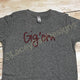 Gigem Aggies youth glitter shirt, game day shirt, Texas A&M shirt, vinyl shirt, crew neck or v-neck triblend tee, color options