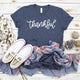 Thankful triblend Fall tee,  vinyl shirt, crew neck triblend tee,ladies Fall shirt, rose gold vinyl
