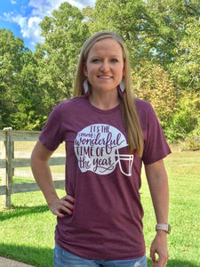 Its the most wonderful time of the year Aggie shirt, game day shirt, Texas A&M shirt, vinyl shirt, crew neck triblend tee, Aggie Game Day