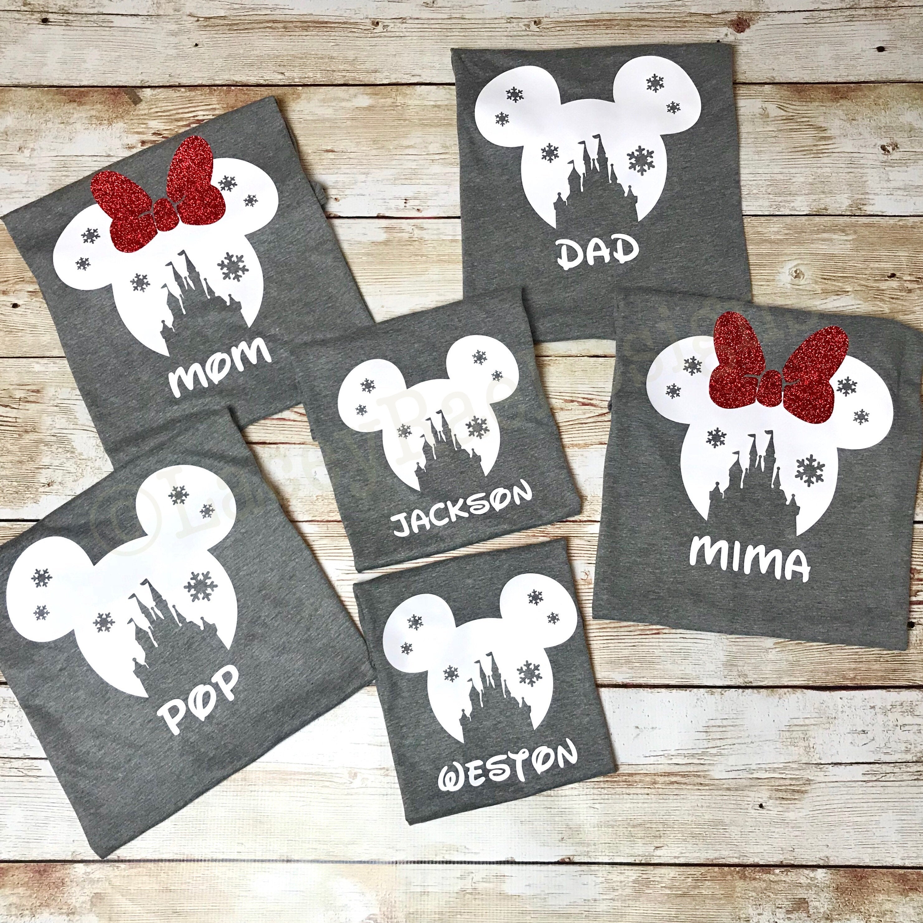 Disney Family Christmas shirts, Matching Family Winter Disney