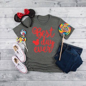 Disney Family Shirts, Best Day Ever glitter family disney shirts, Ladies, mens and youth tee, Disney shirt, Matching Disney Shirt