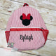 Minnie Mouse Red Seersucker Preschool Backpack