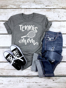 Tennis mom shirt, Tennis graphic tee, crew neck or v neck triblend tee, color options, Ladies tee, Womens Tee, Tennis mom t shirt