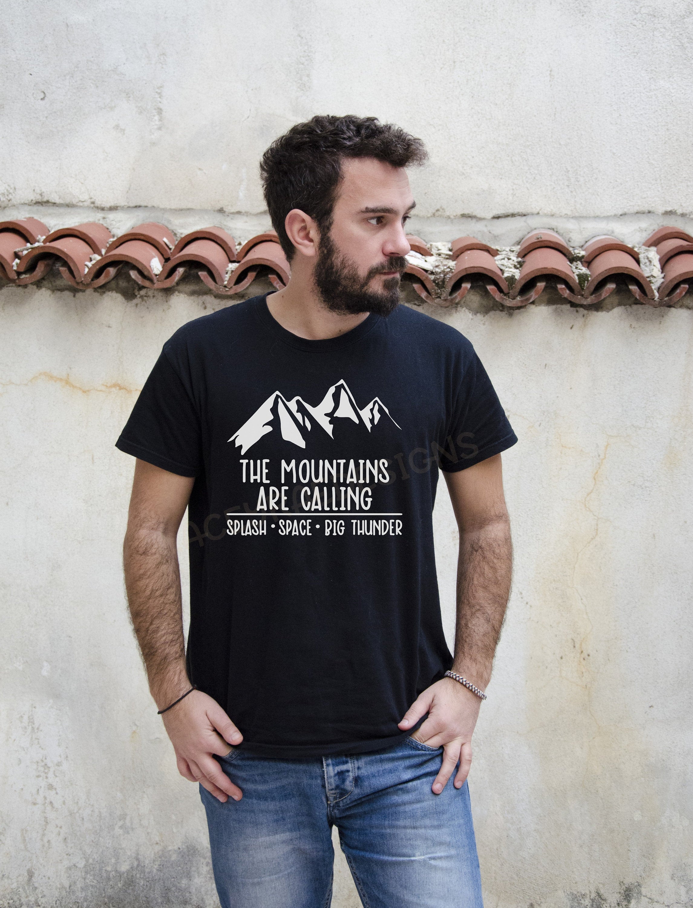 The Mountains are Calling Magic Kingdom Shirt, crew neck tee