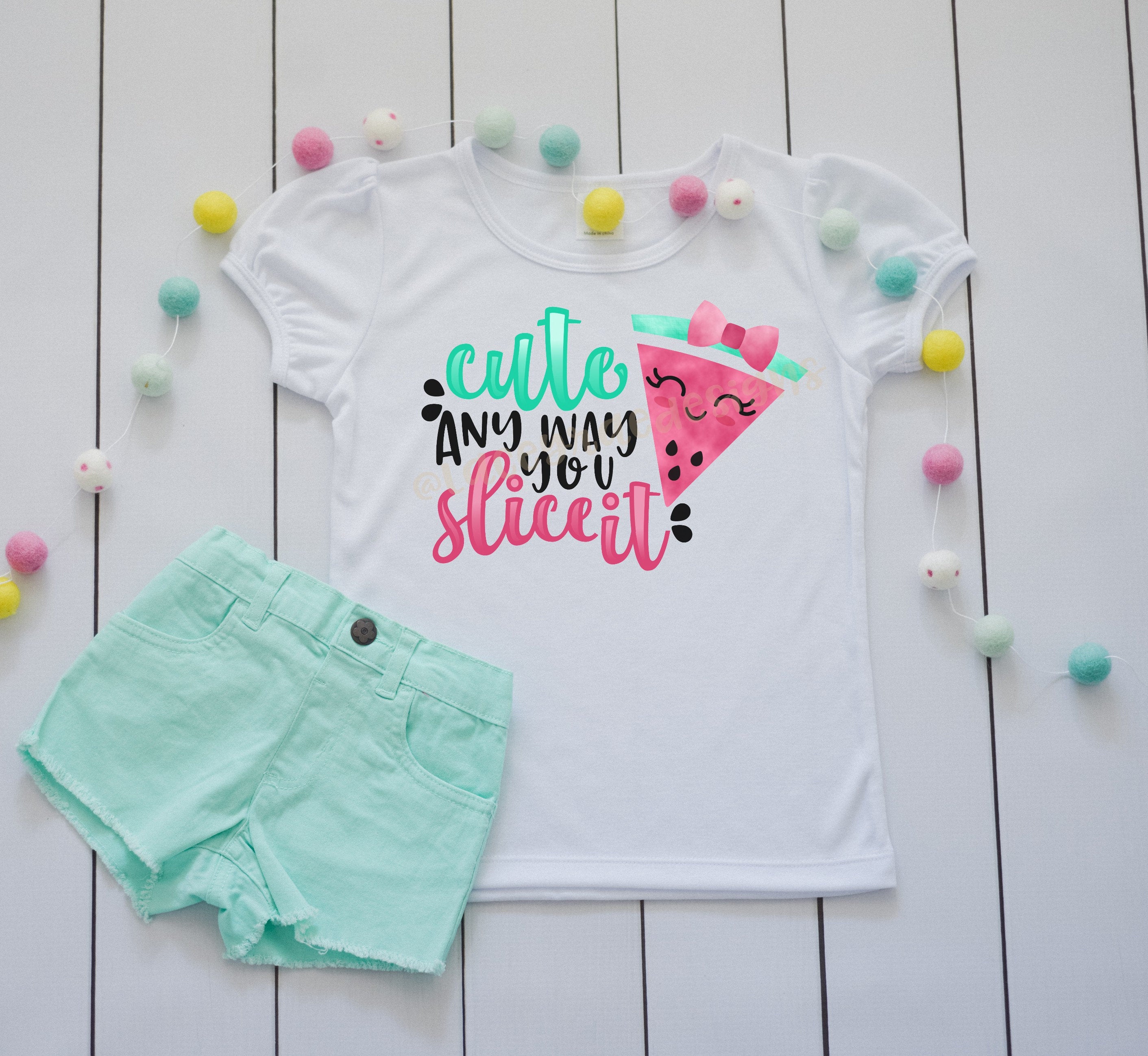 Girls Watermelon summer Shirt, Toddler Cute any way you slice it Shirt,  Toddler Custom Girls shirt, Toddler Summer shirt, Sublimation shirt  freeshipping - LaceyRaeDesigns