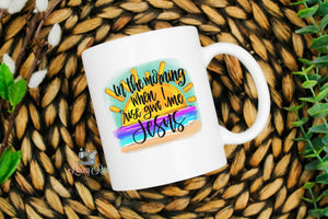In the morning when I rise give me Jesus Coffee mug, 11oz or 15 oz mug, Christian coffee mug, Inspirational coffee mug, Christian Gift