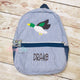 Boys Seersucker Preschool Backpack with Mallard Duck Applique