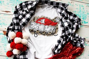 Santa Squad Christmas Graphic Tee, Ladies Christmas shirt, Christmas shirt, Ladies sublimated shirt, Holiday Graphic Tee, Christmas tee