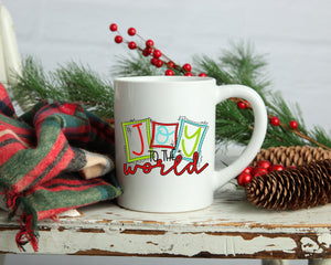 Joy to the World Christmas Coffee mug, 11oz or 15 oz mug, Christian coffee mug, Christmas gift, Christmas coffee mug, coffee cup, Holiday
