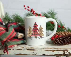 Christmas Tree Trio Christmas Coffee mug, 11oz or 15 oz mug, Christian coffee mug, Christmas gift, Christmas coffee mug, coffee cup, Holiday