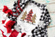 Buffalo Plaid Christmas Tree Trio Graphic Tee, Ladies Christmas shirt, Christmas shirt, Ladies sublimated shirt, Holiday Graphic Tee,  tee