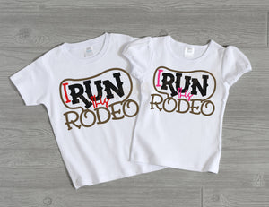 I run this Rodeo Cowboy or Cowgirl shirt, rodeo shirt for kids, rodeo sibling shirts, toddler rodeo shirt, cowgirl or cowboy tee
