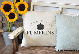 Farm Fresh Pumpkins Pillow Cover, Fall Decor, Fall Pillow Cover, Farmhouse Decor, Fall Pillow, Pumpkin Pillow, Thanksgiving Home Decor