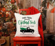 Christmas Tree Vintage Truck Pillow Cover, Christmas Decor, Winter Pillow Cover, Farmhouse Decor, Christmas Pillow, Christmas Home Decor
