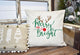 Merry and Bright Pillow Cover, Christmas Decor, Winter Pillow Cover, Farmhouse Decor, Christmas Pillow, Christmas Home Decor