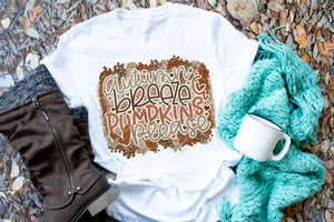 Autumn Breeze and Pumpkin please Shirt, Ladies Fall shirt, Leopard Pumpkin shirt, Thanksgiving Shirt, Ladies sublimated shirt