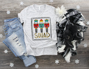 Nutcracker Squad Graphic Tee, Ladies Christmas shirt, Christmas shirt, Nutcracker market, Holiday Graphic Tee, Nutcracker Ballet Mom Squad