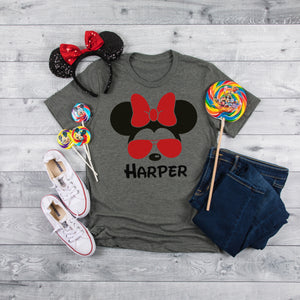 Disney Family Shirts, Minnie or Mickey Sunglasses shirt, adult and youth tee, Disney shirt, Matching Disney Shirt, Magic Kingdom