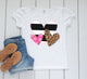Leopard Heart Trio Valentines Day shirt, Personalized Valentines Shirt, toddler or little girls valentines shirt, Girls valentines day shirt