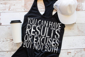 No excuses Next level fitted Tank, workout tank,  tank, screen print, Workout shirt, ladies tank, funny workout tank, exercise tank