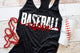 Baseball mom tank, baseball mom tank top, screen print, baseball tees, mom shirt, baseball tank for women