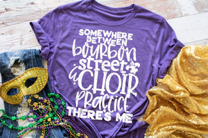 Bourbon street Mardi Gras unisex shirt, Mardi Gras Screen print shirt, Mard Gras Shirt, Mardi Gras Graphic Tee, Beads, Fat Tuesday shirt,