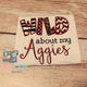 Texas Aggies Game Day shirt, Wild about my Aggies, Texas A&M toddler shirt