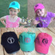 Monogrammed Cotton Kids Hat/Cap with adjustable back,  personalized Kids cap, baseball cap, ball cap,
